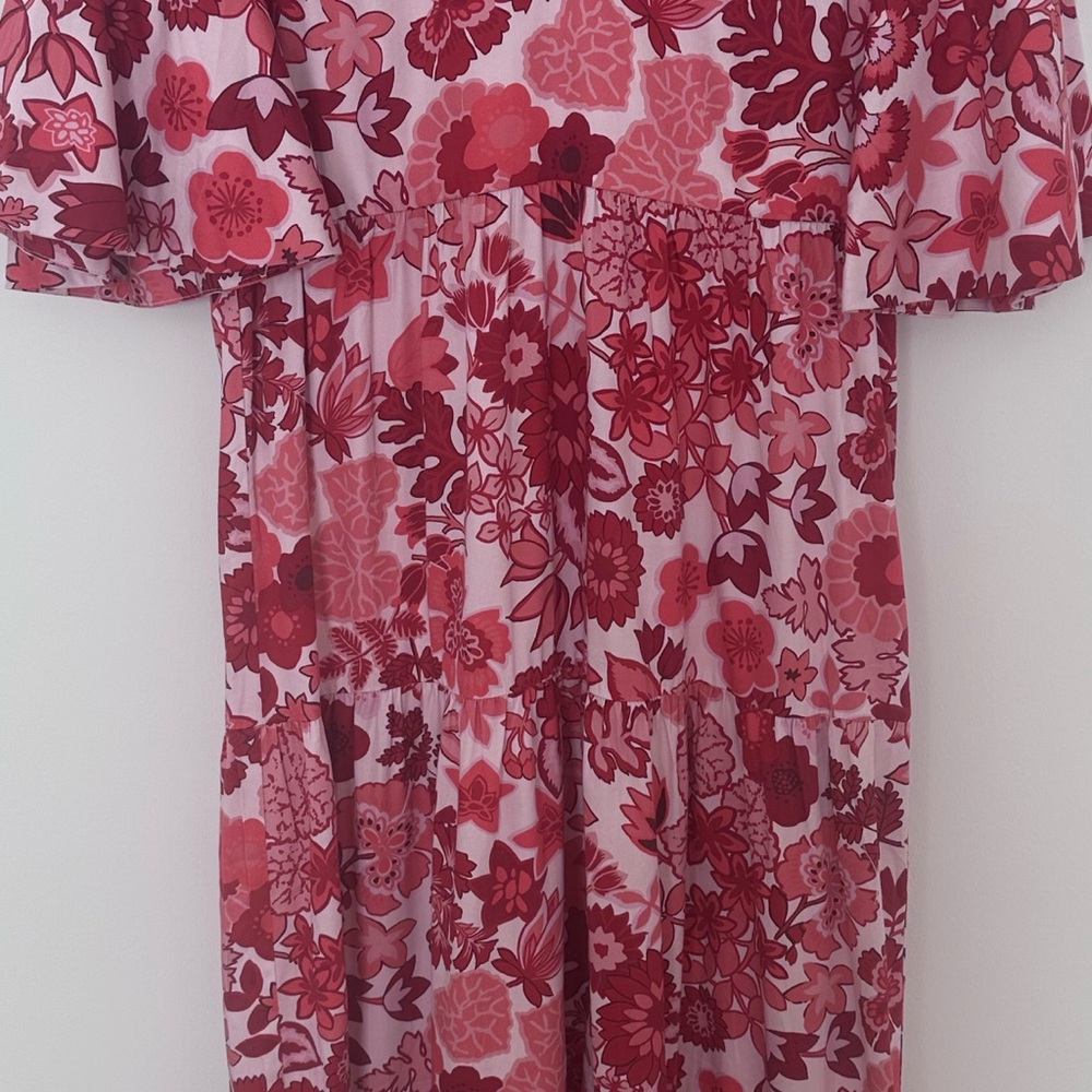 Tuckernuck Red and White Tiered Maxi Sundress - Picture 6 of 13
